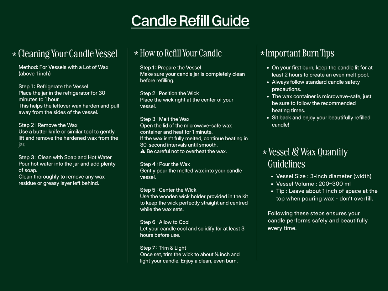 Nerouli Nights Candle Refill Kit