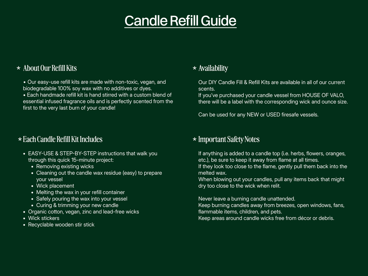 Nerouli Nights Candle Refill Kit