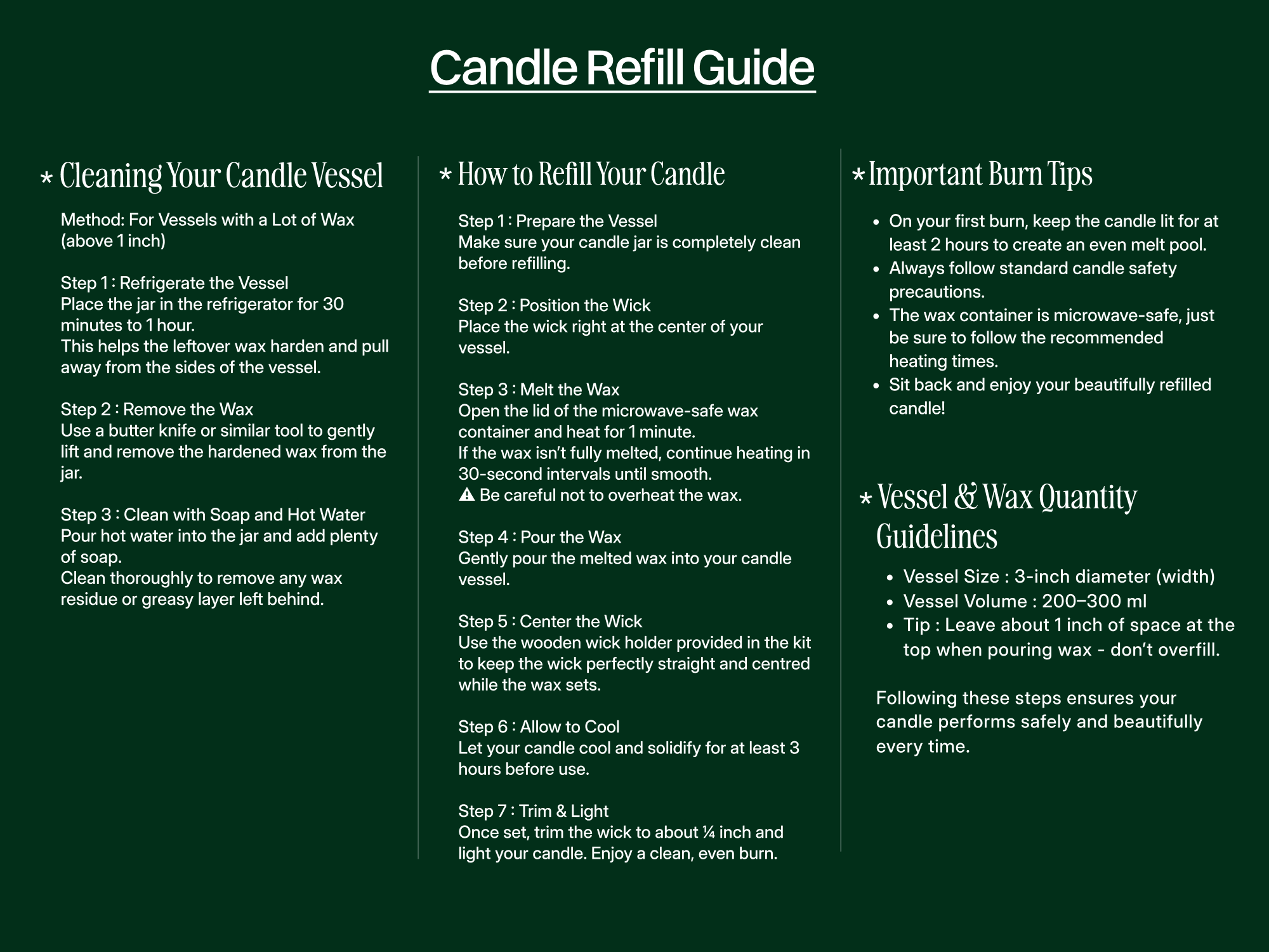 Nerouli Nights Candle Refill Kit
