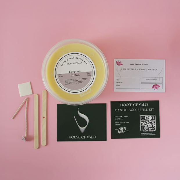 Egyptian Cotton Candle Refill Kit