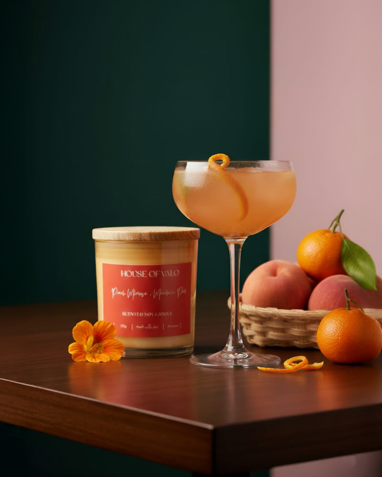 Peach Mimosa+Mandarin Peel